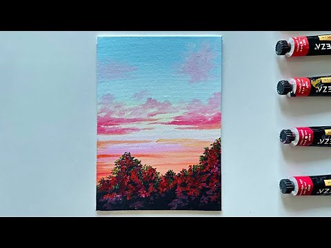 Mastering Red | Red Based Acrylic Painting Tutorial