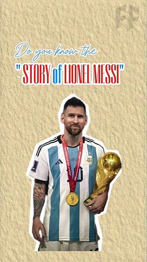 Lionel Messi’s Inspiring Story | From Small Boy to World Champion 🏆 #Motivation #lionelmessi #shorts