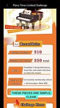 Get Rewards for Playing Piano | Best Piano App Challenge | Learn Piano Faster with AI #piano #music