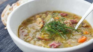 Kielbasa Split Pea Soup