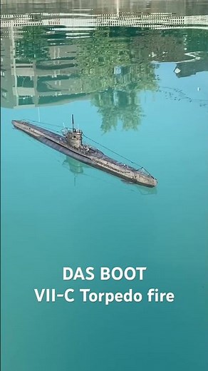 Revel 1/72 Das Boot VII-C custom RC Torpedo Fire#rcsubmarine #ラジコン潜水艦 #Torpedo#U-BOAT
