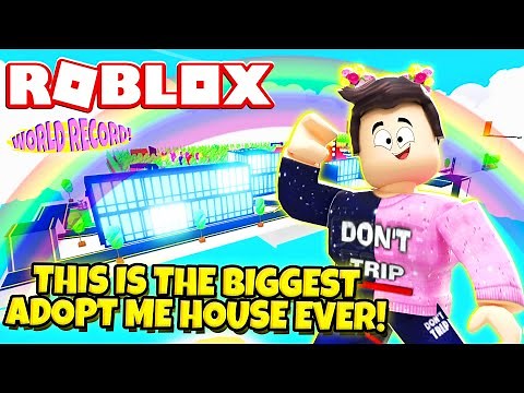 👀 WORLD RECORD BUILD 👀 Biggest House EVER in Adopt Me! (Roblox)