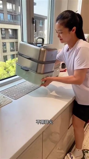 北鼎G68电蒸锅评测：14L大容量不锈钢蒸炖一体锅用后分享，浅杉绿预约定时好用吗？