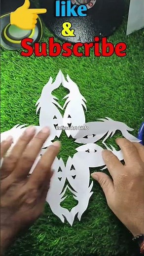 Paper Art पेपर कटिंग design😱💯💯💯#shortsfeed #shortsvideo #shorts