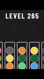 Ball Sort Puzzle Level 265 #ballsortpuzzle #ballsortpuzzlegameplay #puzzlegame #mobilegames