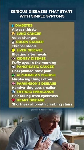 10 Early Symptoms of Serious Diseases