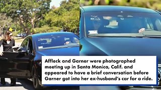 Ben Affleck gives ex Jennifer Garner a ride in his car after intimate hug caught on camera