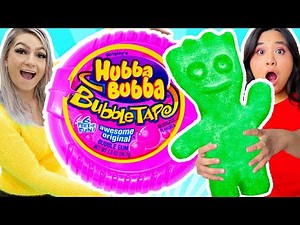 Eating Only Giant vs Tiny Food for 24 Hours