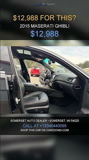 2015 Maserati Ghibli for sale in Somerset, WI, 54025 | $12,988 #automobile #luxury #cartok