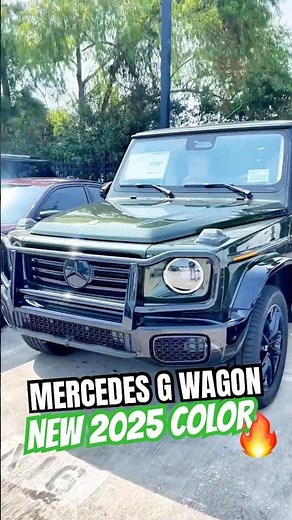 New Color! Mercedes Gwagon Olive Green 😍 Subtle yet sophisticated! #mercedes