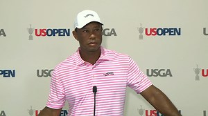 30K views · 309 reactions | "Being aggressive to a conservative line is I think how you need to play this particular golf course." Hear more from Tiger Woods on Round 1 ️ | U.S. Open Championship | Facebook