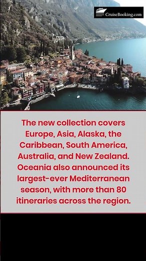Oceania Cruises Opens 2028 & 2029 Bookings | 230+ Voyages & 180-Day World Cruise! |CruiseBooking.com