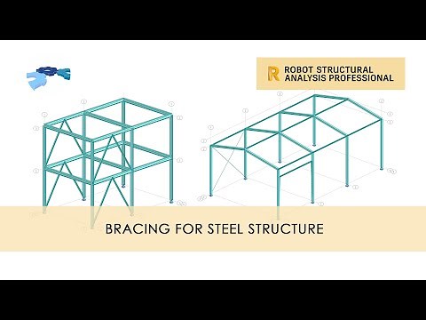 Robot Structural Analysis : Bracing for Steel Structure