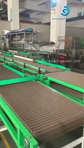 ボックス方向変化コンベアカートンオリエンテーションラインテストビデオ