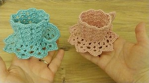 📌Crochet Teacup|Easy Crochet Teacups|How To Crochet Small Teacups | Knitting And Crochet