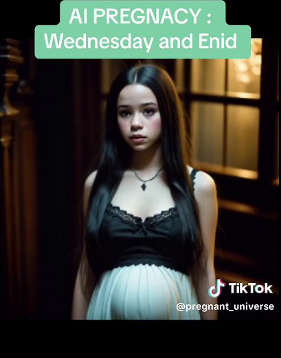big.belly.universe (@big_belly_universe) - AI Pregnancy: Wednesday and Enid