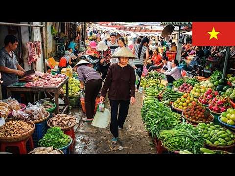 Vietnam Journey 🇻🇳 | What is a Vietnamese Local Market REALLY Like! | 4K