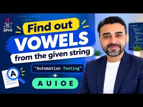 Find Out Vowels From The Given String and Display using JAVA.