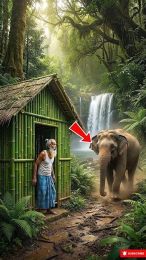 I Built a Hidden Bamboo Paradise EP 1 | Amazing Handmade Craft 🎋 #shorts #trendingshorts #aishorts