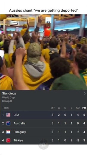 Australia Fans Chant "We're Getting Deported" 😭