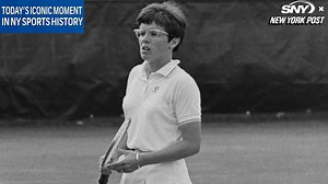 Today’s Iconic Moment in NY Sports: Billie Jean King plays in first US Open match of the Open Era