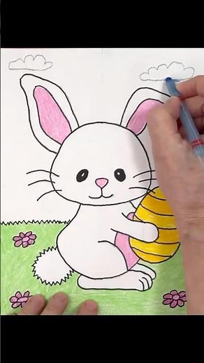 How to Draw the Easter Bunny