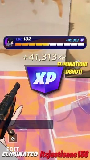 45,000 XP for one elimination is insane! #fortnite #fortnitexp #fortnitemaps #fortnitecreative #geerzycreatives #thepit #fyp