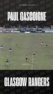 Paul Gascoigne Skills Glasgow Rangers #paulgascoigne #glasgowrangers #scotishpremierleague #footballhistory | Football History