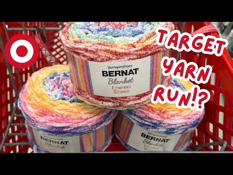 Target Has a NEW Yarn Aisle?! (CA Only 🧶) Bernat Ethereal Stripes Exclusive - Review and Swatch
