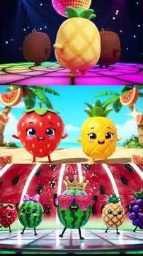 Baby Sensory Dancing Fruits 🍎 High Contrast Animation 👶 #Shorts