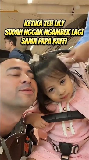 Papa Raffi is happy Lily wants to kiss him again 😍😍 #rayyanza #raffiahmad #rafathar #babylily #yt...