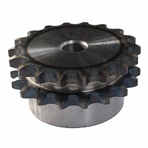 [Hot Item] Double TypeB 18teeth Industrial Transmission Conveyor Drive Roller Chain Sprocket Surface Heated
