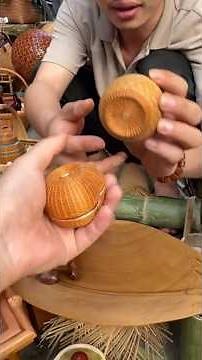 Handicraft videos show the meticulous craftsmanship of every detail. # bamboo handmade products