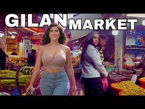 Rainy Day Walk in Rasht Grand Bazaar | ایران