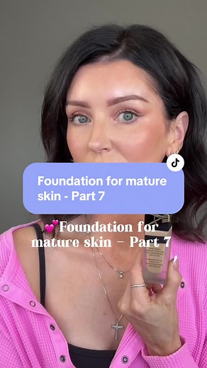 Foundation for mature skin - Part 7 This is @YSL Beauty All Hours Foundation It wears up to 24 hours, is matte, full coverage, tranfer-proof, waterproof & heat resistant. If you’re on the dry side, this one is not for you. Personally, my skin is too dry for this foundation and I felt like my face was super tight. I’m definitely not a fan of matte foundation on mature skin unless you are oily! And also don’t love full coverage… so I applied this sparingly. This one is not for my skin, but shows t