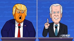 59K views · 1.7K reactions | With Election Day around the corner, Cartoons Donald Trump and Joe Biden take the debate stage for one last showdown… Featuring Cartoons Kristen Welker, Dr. Fauci, Hunter Biden, and a surprise guest. | Our Cartoon President | Facebook