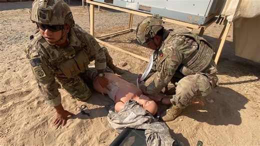 美国陆军TCCC战术战斗伤员护理训练考核