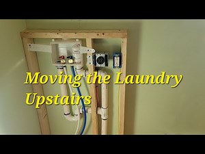 Installing Laundry Outlet Box with Plumbing and Electric Upstairs