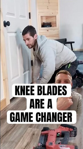 Knee Blades Make Baseboards INSANE 🔥#flooring