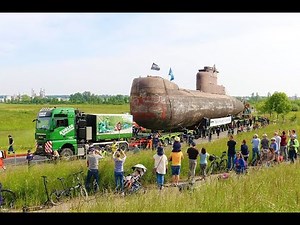 [U-Boot] Spedition Kübler Schwertransport für das Technik Museum Speyer mit Marine U-Boot Klasse206A