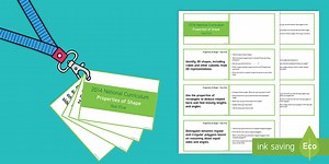 Year 5 Properties of Shapes Developing Mathematical Talk Lanyard Sized Cards