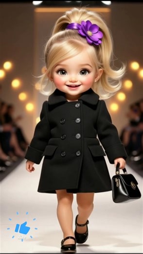 AI Baby Princess Walk 👑 | Cutest Digital Runway Show 💙
