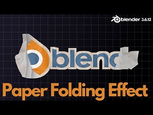 Blender Tutorial | Paper Folding Effect Like Ali Abdaal | #blendertutorial #blender