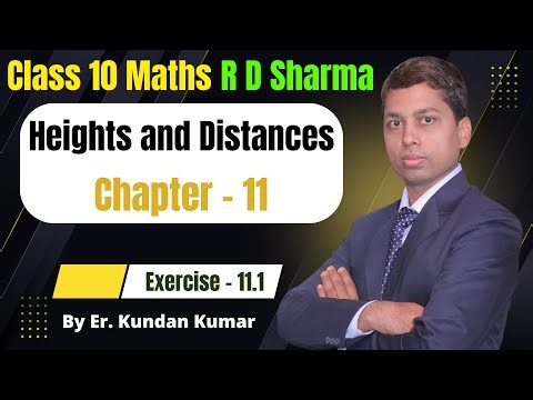Exercise 11.1 RD Sharma Class 10 Maths Chapter 11 Heights and Distances Solutions | R D Sharma Maths