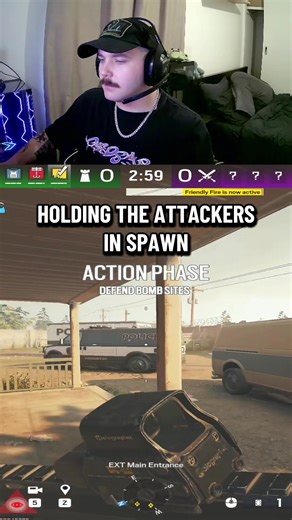 ATTACKING THE ATTACKERS?? 😟🔥 #GAMING #rainbowsixsiege #R6S #R6 #funny