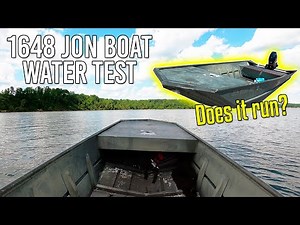 Does it float? 1648 Jon Boat Build WATER TEST | Mercury 25hp Two Stroke