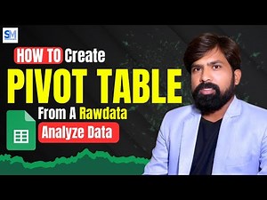 How to Create a Pivot Table from raw data | Pivot Table for Beginners | Use filters and slicers