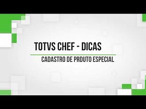 Totvs Chef - Como Cadastrar Produtos com Adicionais