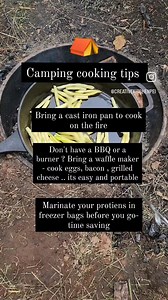 We went camping this weekend. It was the best time .. and here are some cooking tips I have for you if you are roughing it in a tent like we were ⬇️ | Creative Kitchen | Facebook