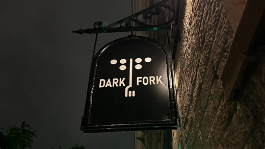 A how-to guide to eating in the dark. OBJ dines at Dark Fork